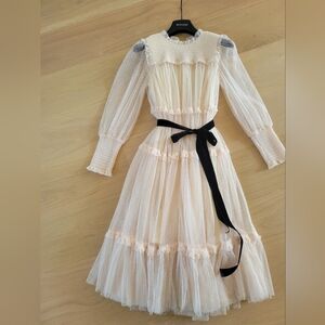 Gorgeous Cera Una volta girls dotted tulle dress